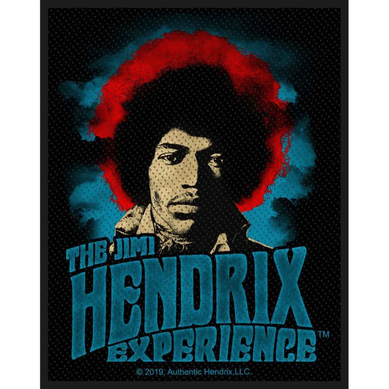 Jimi Hendrix Standard Patch The Jimi Hendrix Experience new Official Black sold by Paradiso Clothing