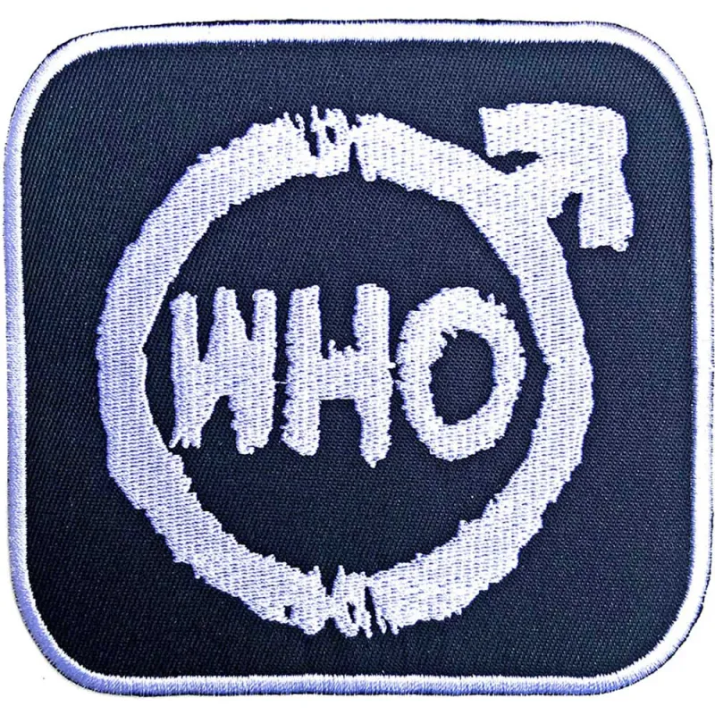 The Who Patch Spray Band Logo Official Embroidered woven iron on sold by Paradiso Clothing