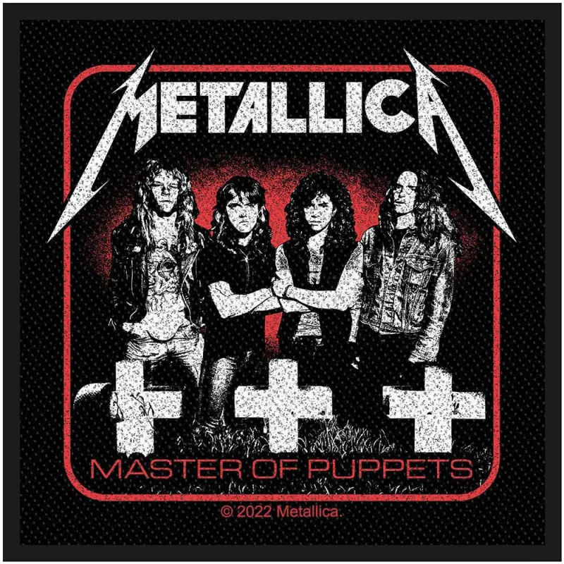 Metallica Standard Patch Master Of Puppets Band new Official Black sold by Paradiso Clothing