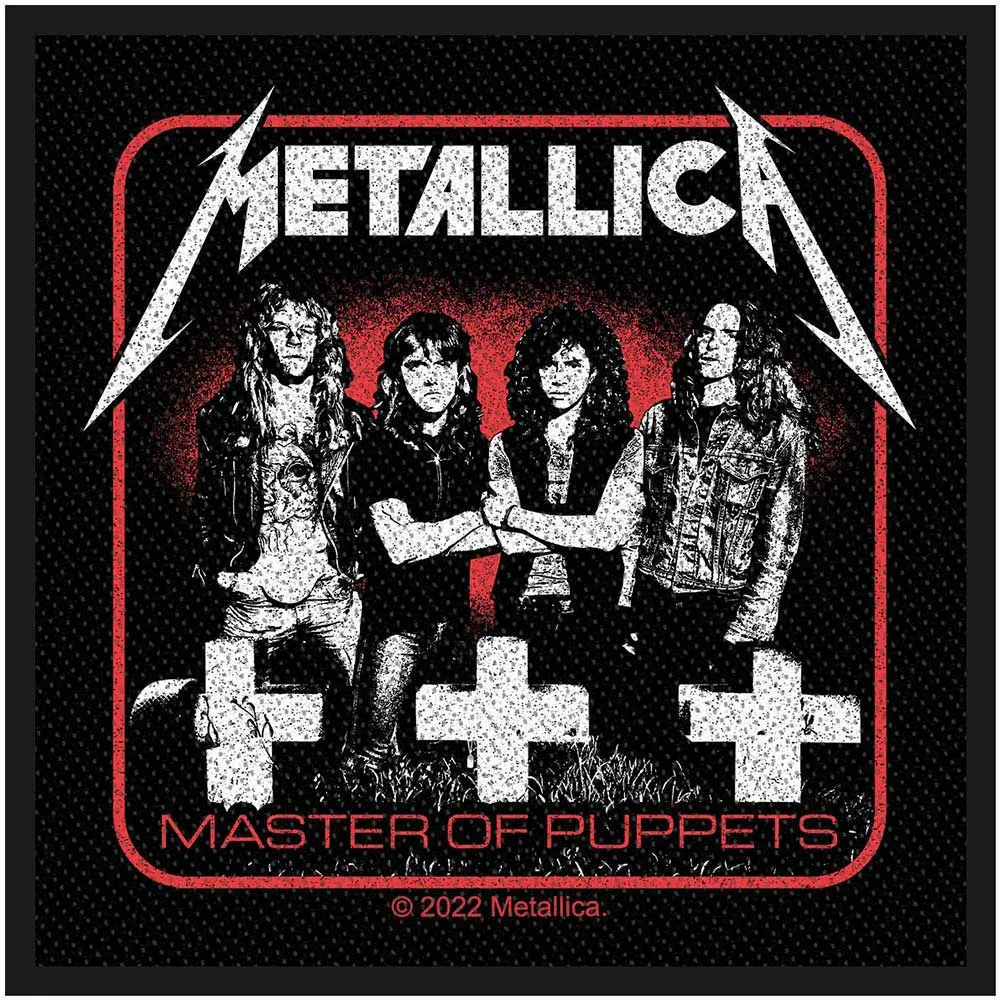 Metallica Standard Patch Master Of Puppets Band new Official Black sold by Paradiso Clothing