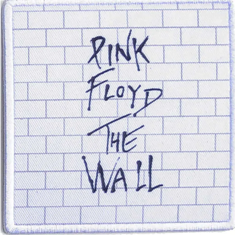 Pink Floyd Patch The Wall Band Logo new Official White Printed iron on sold by Paradiso Clothing