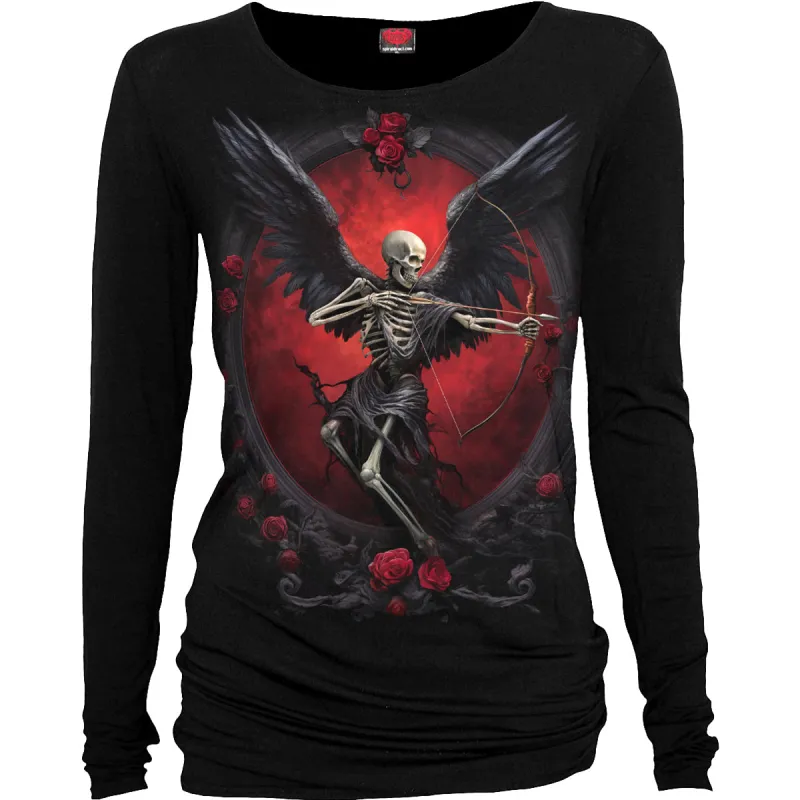 Spiral - CUPID'S CURSE - Baggy Top Black sold by Paradiso Clothing
