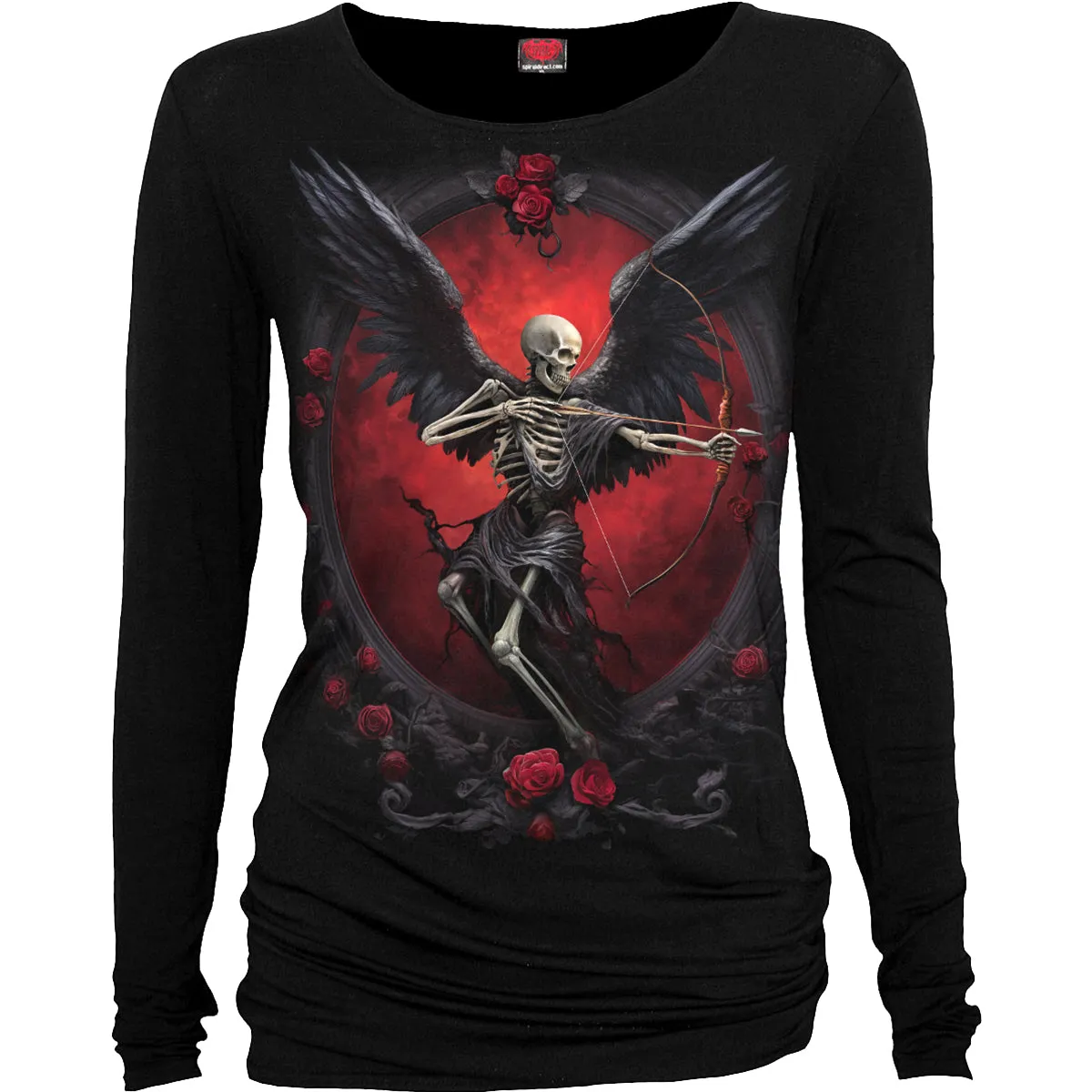 Spiral - CUPID'S CURSE - Baggy Top Black sold by Paradiso Clothing