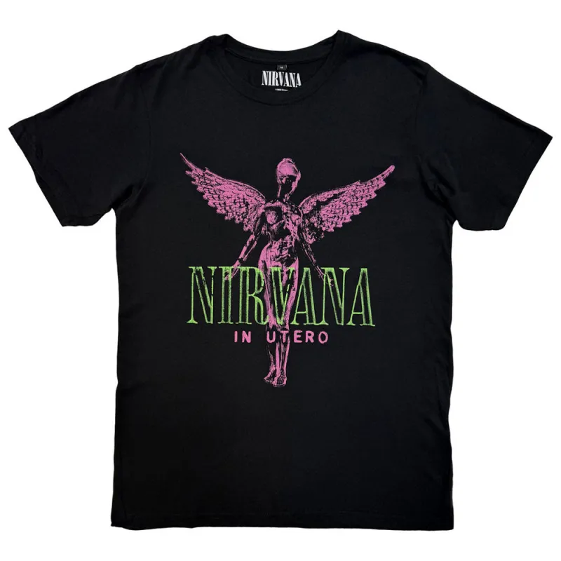 Nirvana In Utero Purple Angel Premium Carbon T Shirt sold by Paradiso Clothing