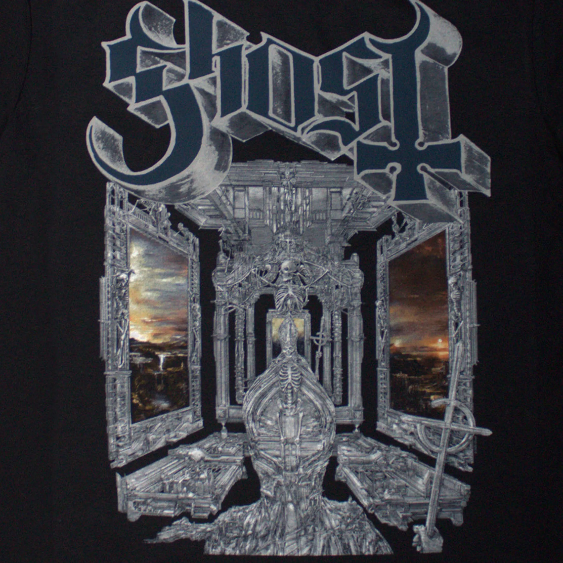 Ghost Skeleta Band Logo T Shirt sold by Paradiso Clothing product image thumbnail 2