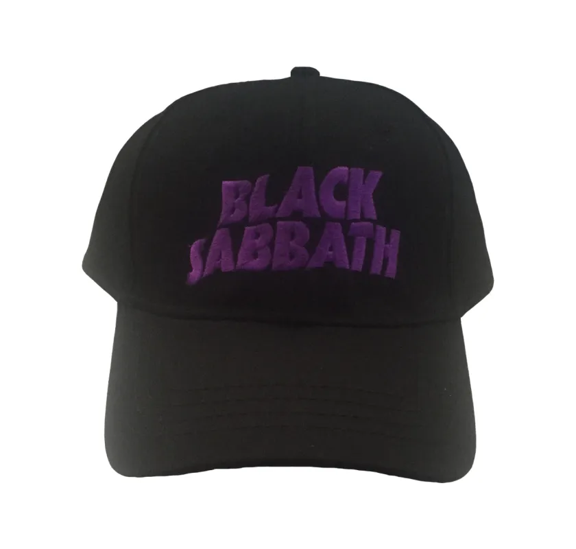 Black Sabbath Wavy Band Logo Demon Strapback Baseball Cap sold by Paradiso Clothing