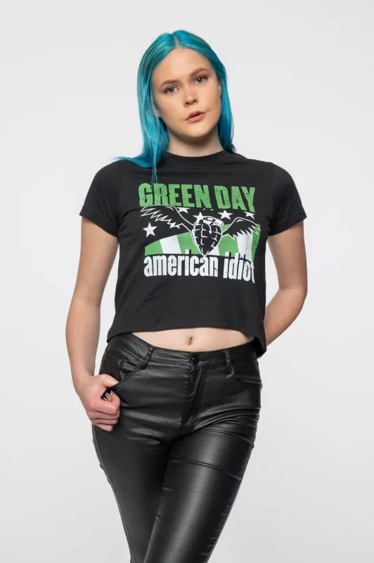 Green Day American Idiot Wings Crop Top made by Green Day