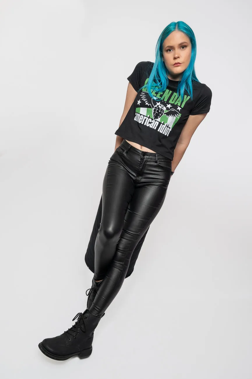 Green Day American Idiot Wings Crop Top sold by Paradiso Clothing product image thumbnail 5