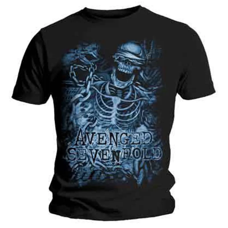 Avenged Sevenfold Chained Skeleton T Shirt sold by Paradiso Clothing