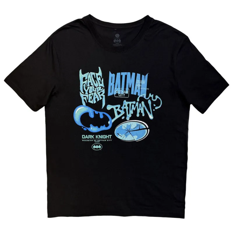 Batman Face Your Fear T Shirt sold by Paradiso Clothing