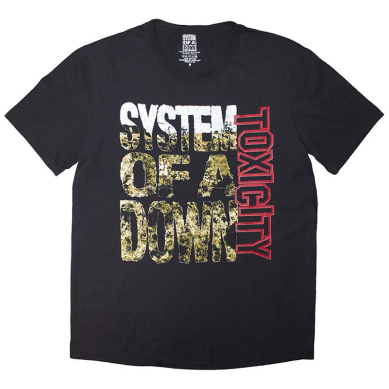 System Of A Down Toxicity Stack T Shirt sold by Paradiso Clothing