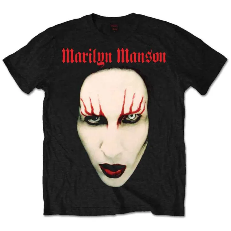 Marilyn Manson Red Lips T Shirt made by Paradiso Clothing