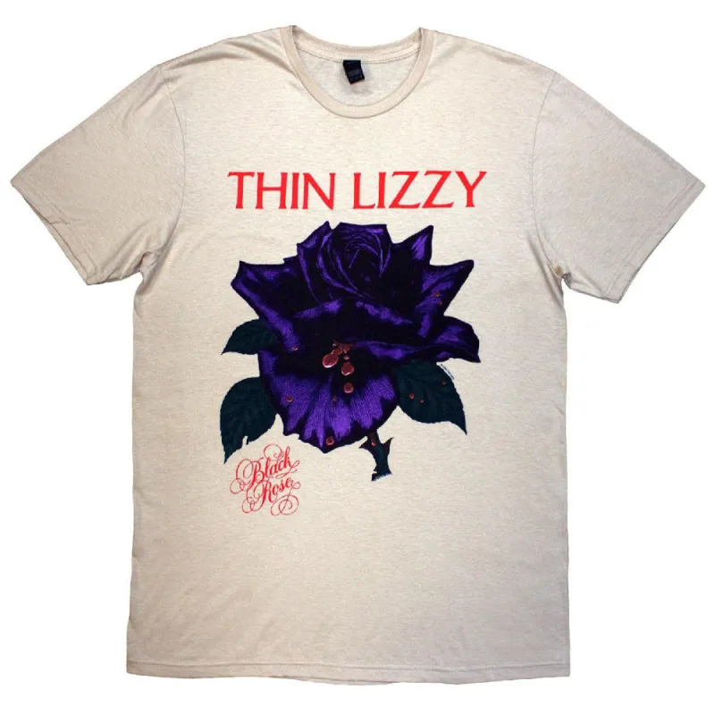 Thin Lizzy Black Rose Tracklist T Shirt made by Paradiso Clothing