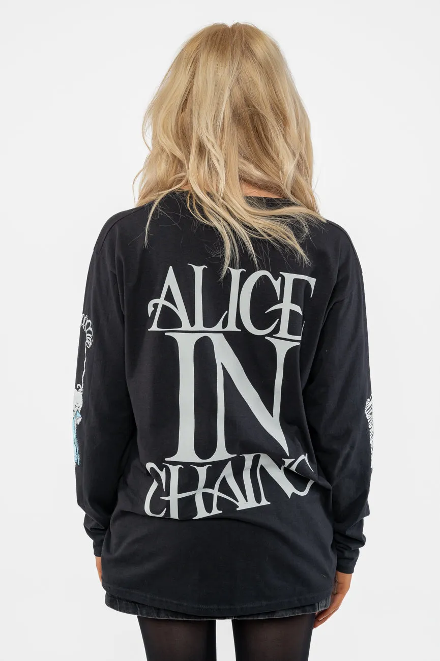 Alice In Chains Wonderland Long Sleeve T Shirt sold by Paradiso Clothing product image thumbnail 3