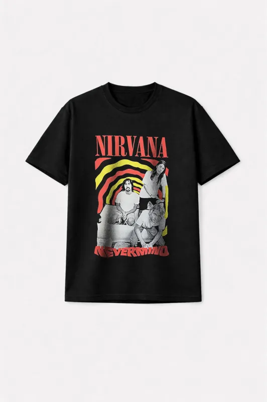 Nirvana Nevermind Bath Tub Premium Carbon Finish T Shirt sold by Paradiso Clothing