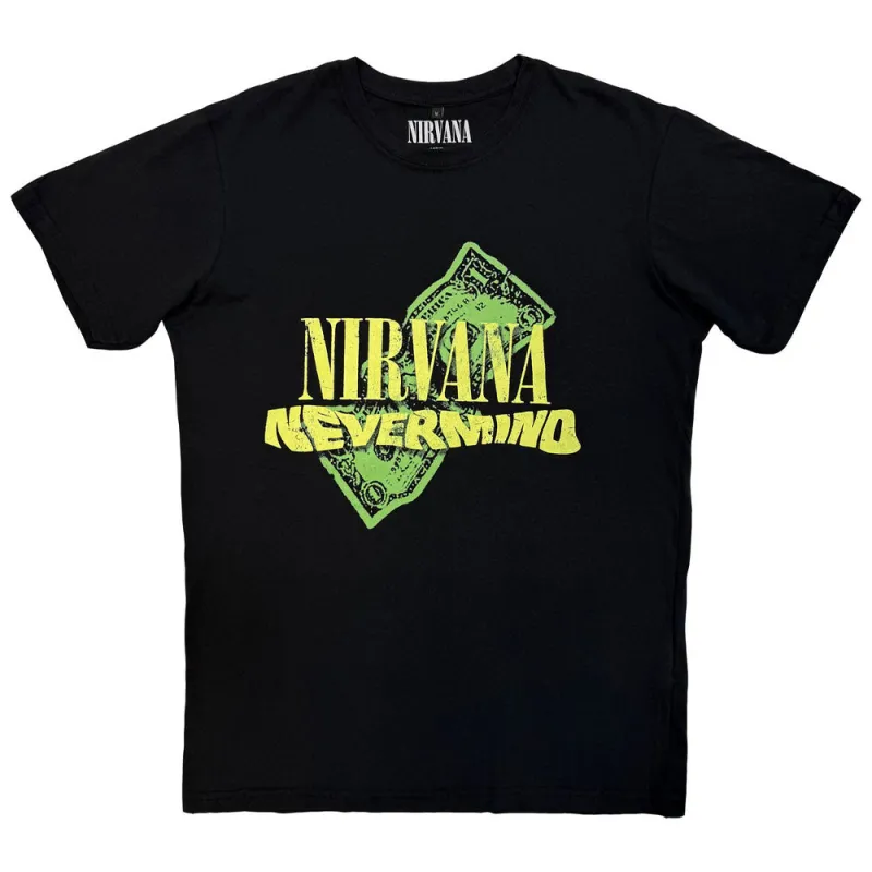 Nirvana Nevermind Dollar Premium Carbon Finish T Shirt sold by Paradiso Clothing