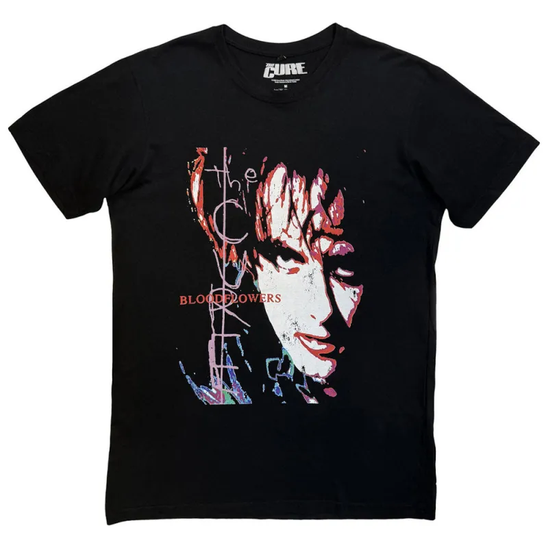 The Cure Bloodflowers Tour 2000 Premium Carbon Finish T Shirt made by Paradiso Clothing