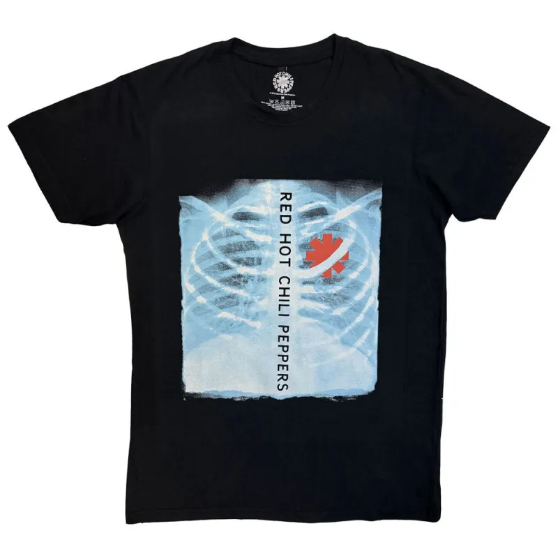 Red Hot Chili Peppers X-Ray Premium Carbon Finish T Shirt made by Paradiso Clothing