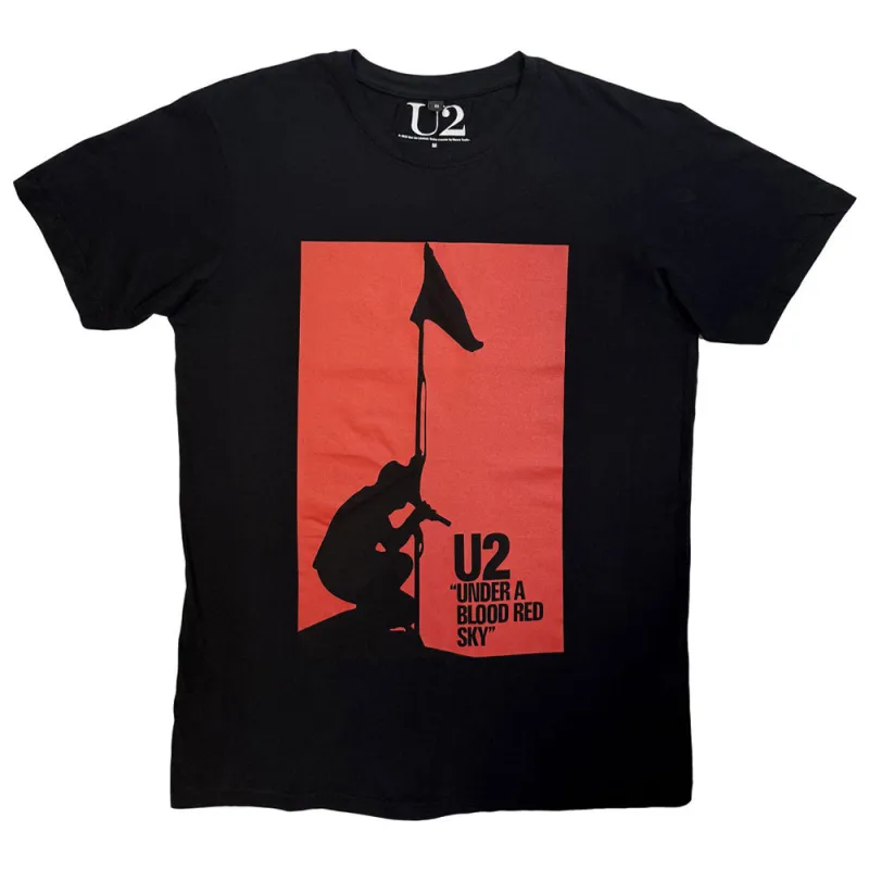 U2 Under A Blood Red Sky Premium Carbon Finish T Shirt made by Paradiso Clothing