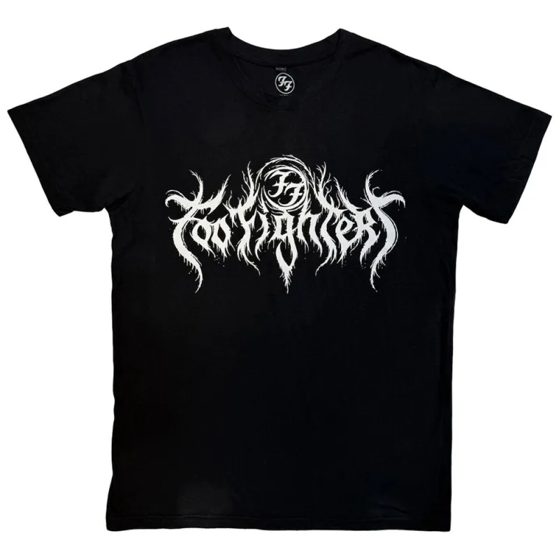 Foo Fighters Metal Band Logo Premium Carbon Finish T Shirt made by Paradiso Clothing