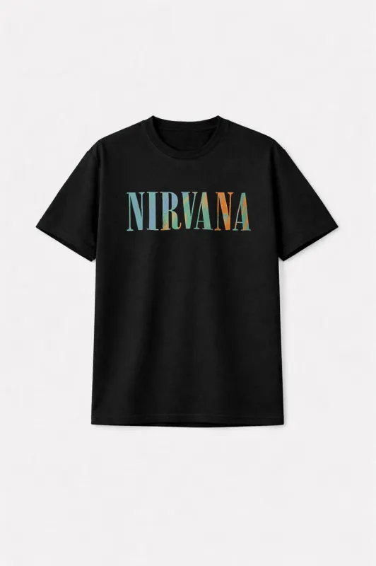 Nirvana In Utero Angel Swirl Premium Carbon Finish T Shirt sold by Paradiso Clothing