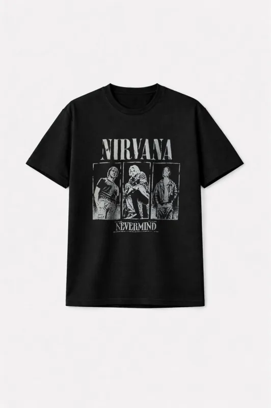 Nirvana Nevermind Tracklist Premium Carbon Finish T Shirt sold by Paradiso Clothing