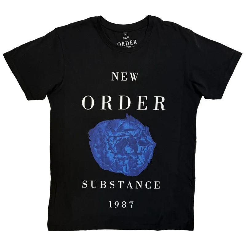 New Order Substance 1987 Premium Carbon Finish T Shirt made by Paradiso Clothing