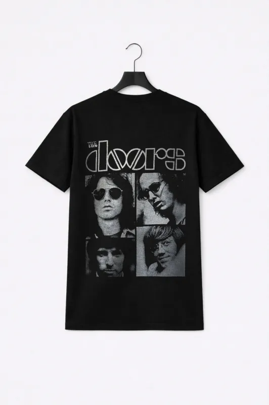 The Doors Squares Premium Carbon Finish T Shirt made by Paradiso Clothing
