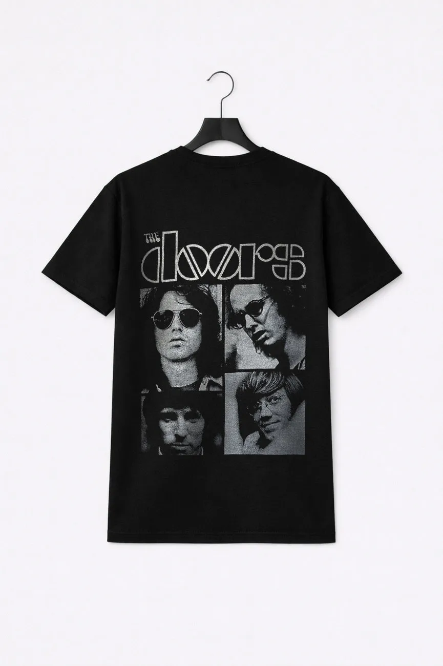 The Doors Squares Premium Carbon Finish T Shirt sold by Paradiso Clothing