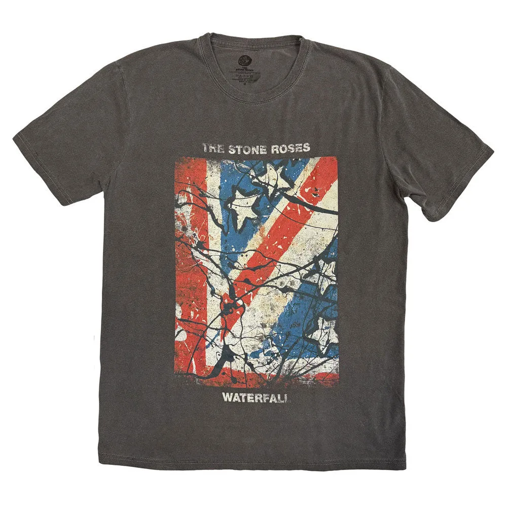 The Stone Roses Waterfall Jumbo Print Stone Wash T Shirt sold by Paradiso Clothing