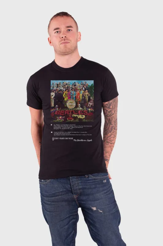 The Beatles Sgt Pepper 8 Track Tee sold by Paradiso Clothing