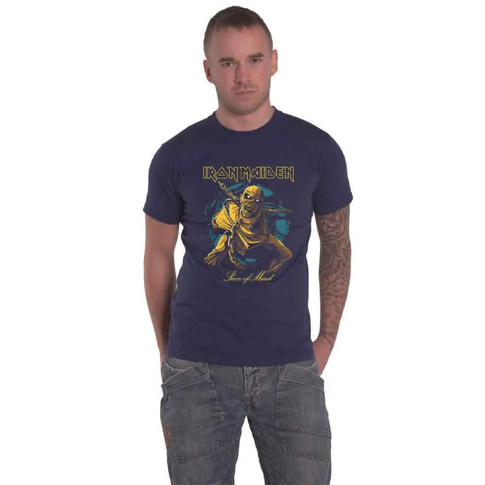 Iron Maiden Piece of Mind Gold Eddie T Shirt sold by Paradiso Clothing
