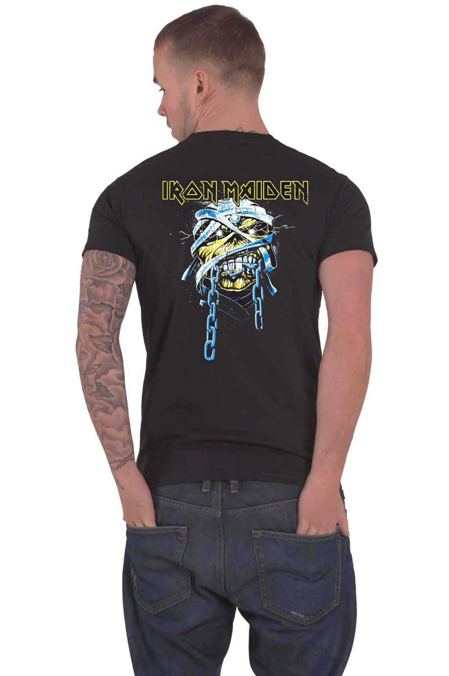 Iron Maiden Powerslave Head T Shirt sold by Paradiso Clothing product image thumbnail 2