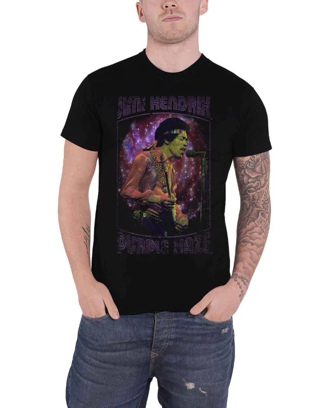 Jimi Hendrix Purple Haze Frame T Shirt made by Paradiso Clothing