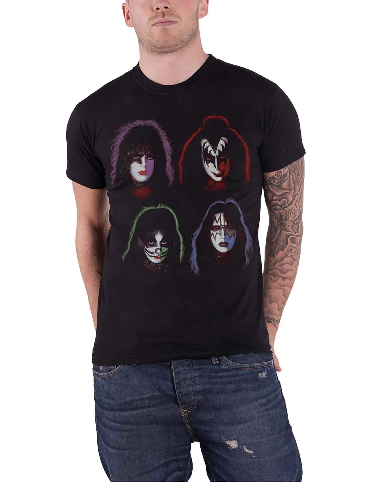 KISS Faces T Shirt sold by Paradiso Clothing