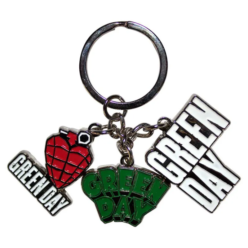 Green Day Band Logo Charms Keychain made by Paradiso Clothing
