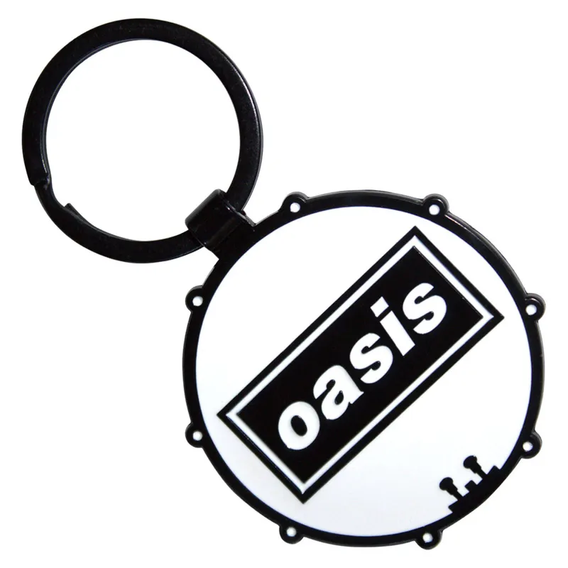 Oasis Decca Band Logo Drum Keychain Keyring made by Oasis