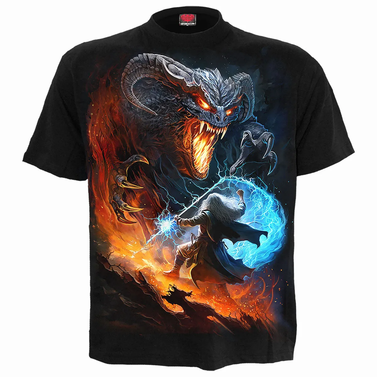 Spiral - INFERNAL DUEL - T-Shirt Black sold by Paradiso Clothing