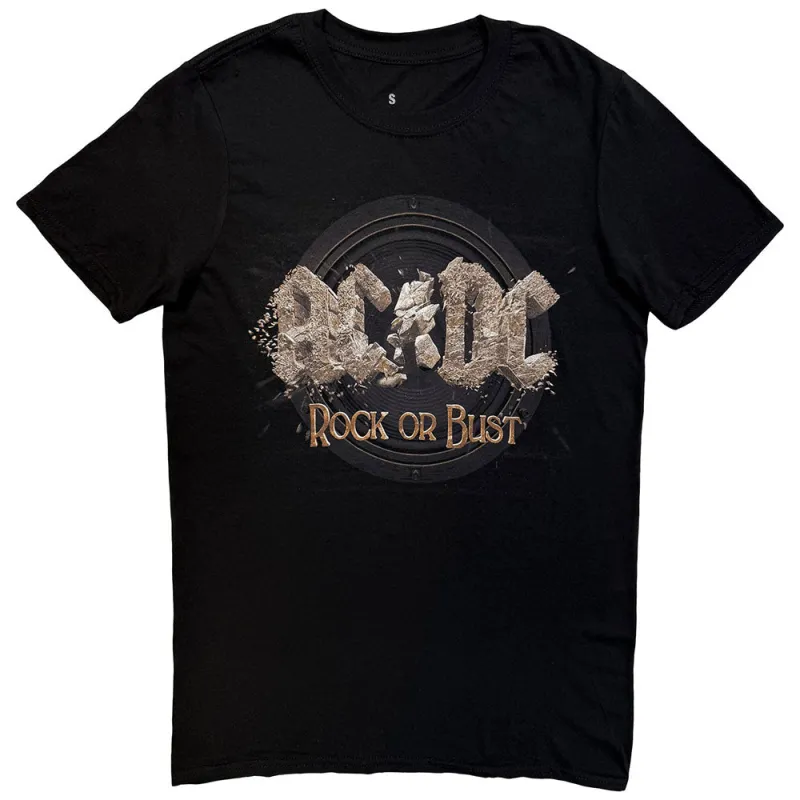 AC/DC Unisex T-Shirt: Rock or Bust (Black) sold by Paradiso Clothing