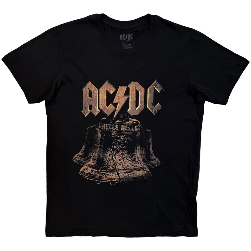 AC/DC Unisex T-Shirt: Brass Bells (Black) made by Paradiso Clothing