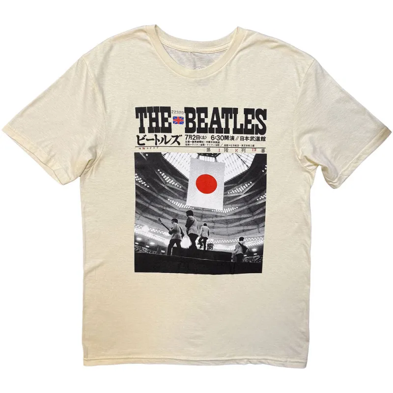 The Beatles Unisex T-Shirt: At the Budokan (Off White) made by The Beatles