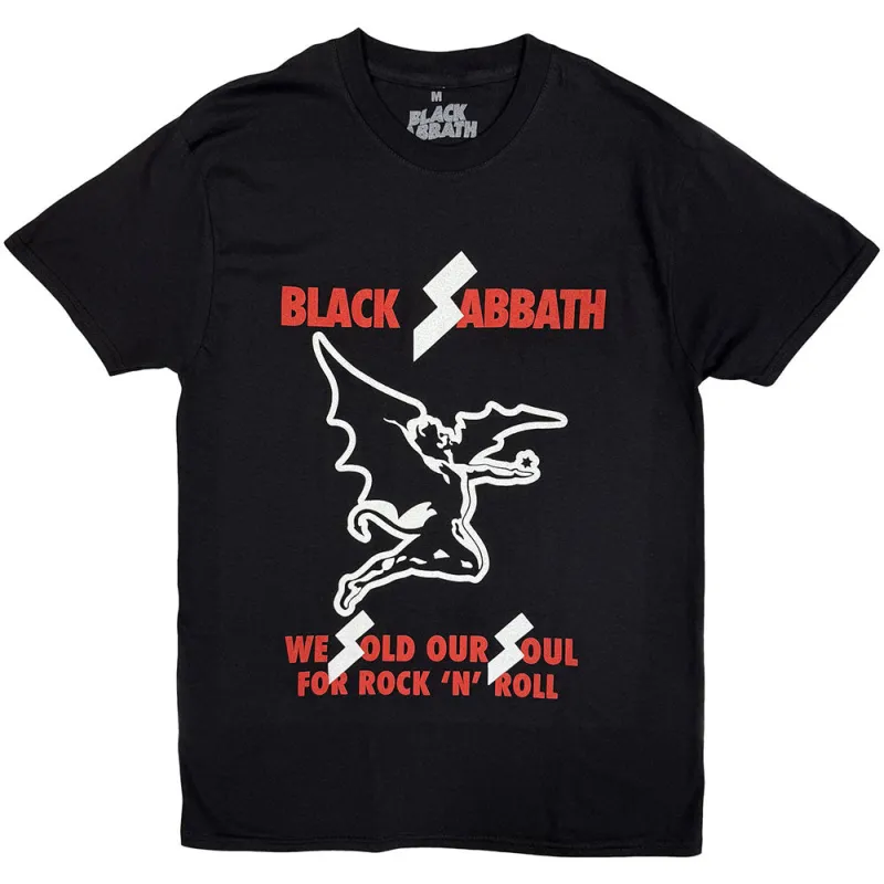 Black Sabbath Unisex T-Shirt: Sold our Soul (Black) made by Paradiso Clothing