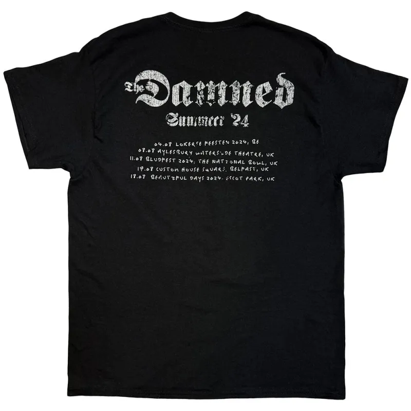 The Damned Photo EU Tour Summer 24 T Shirt made by Paradiso Clothing