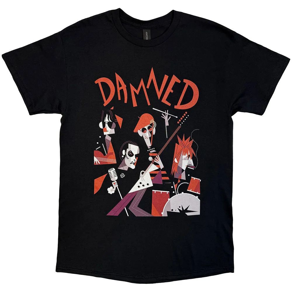 The Damned Unisex T-Shirt: Cartoon EU Tour Summer 25 (Black) (Back Print) (Ex-Tour) sold by Paradiso Clothing product image thumbnail 2