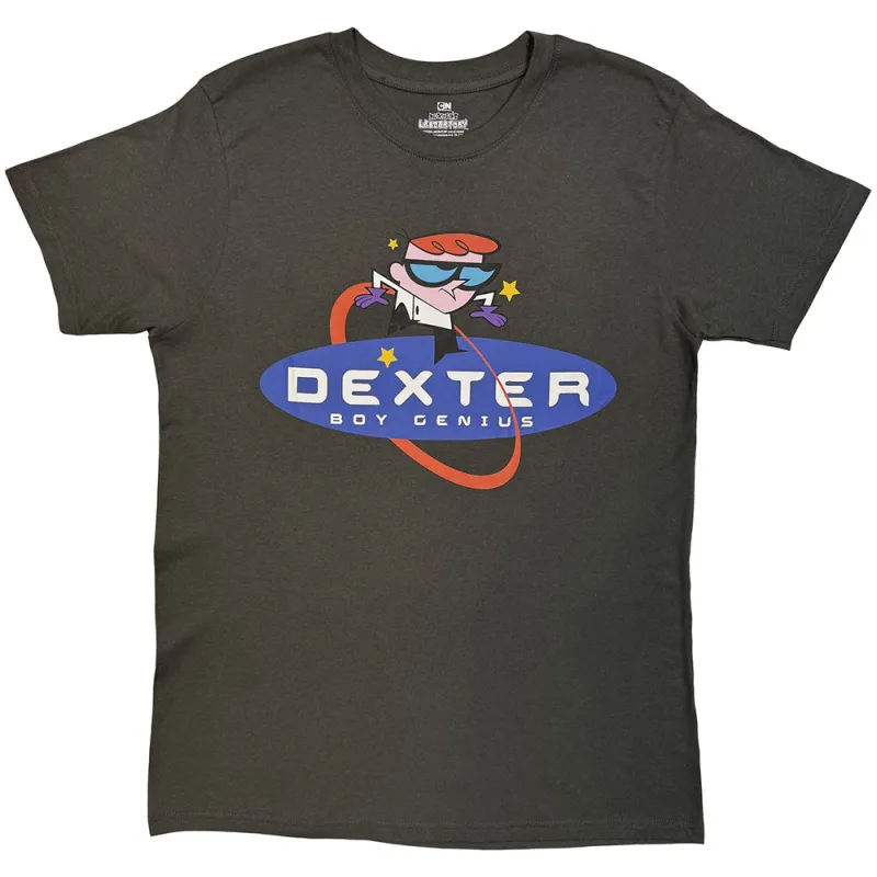 Dexters Laboratory Unisex T-Shirt: Boy Genius (Charcoal Grey) made by Paradiso Clothing