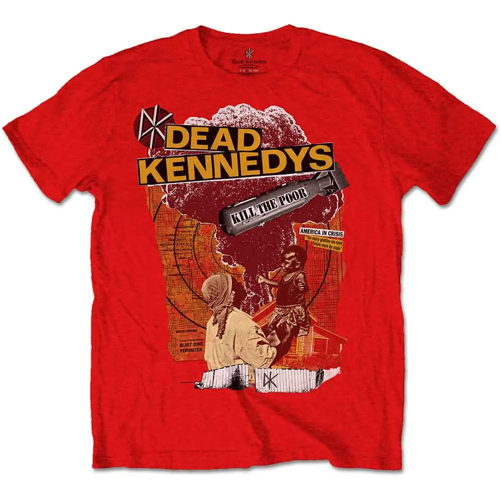Dead Kennedys Unisex T-Shirt: Kill The Poor (Red) sold by Paradiso Clothing