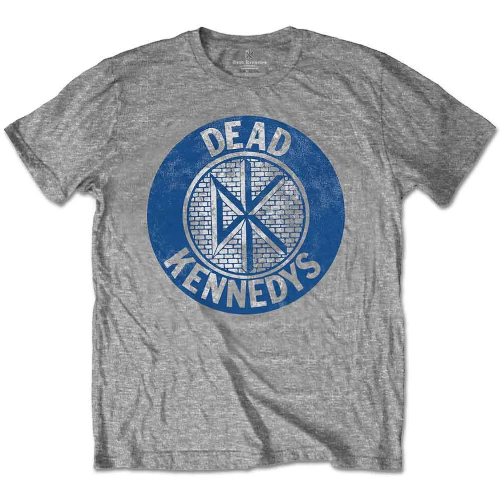 Dead Kennedys T Shirt Vintage Distressed Circle Band Logo Official Mens New Grey sold by Paradiso Clothing