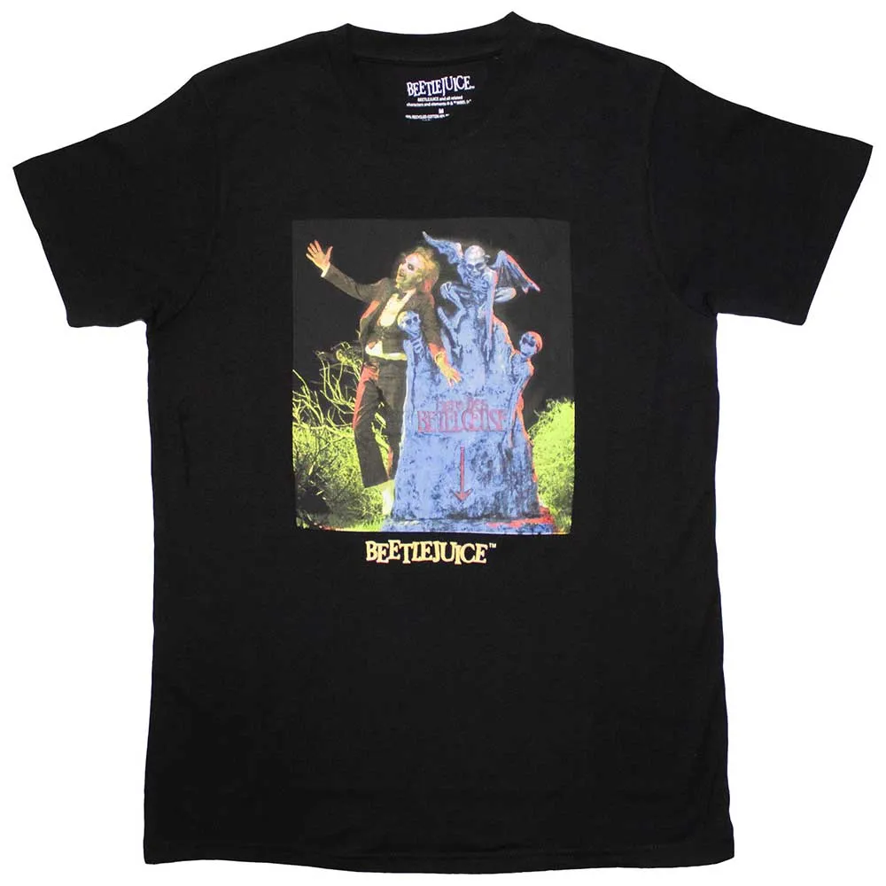 Beetlejuice Unisex T-Shirt: Grave (Black) sold by Paradiso Clothing