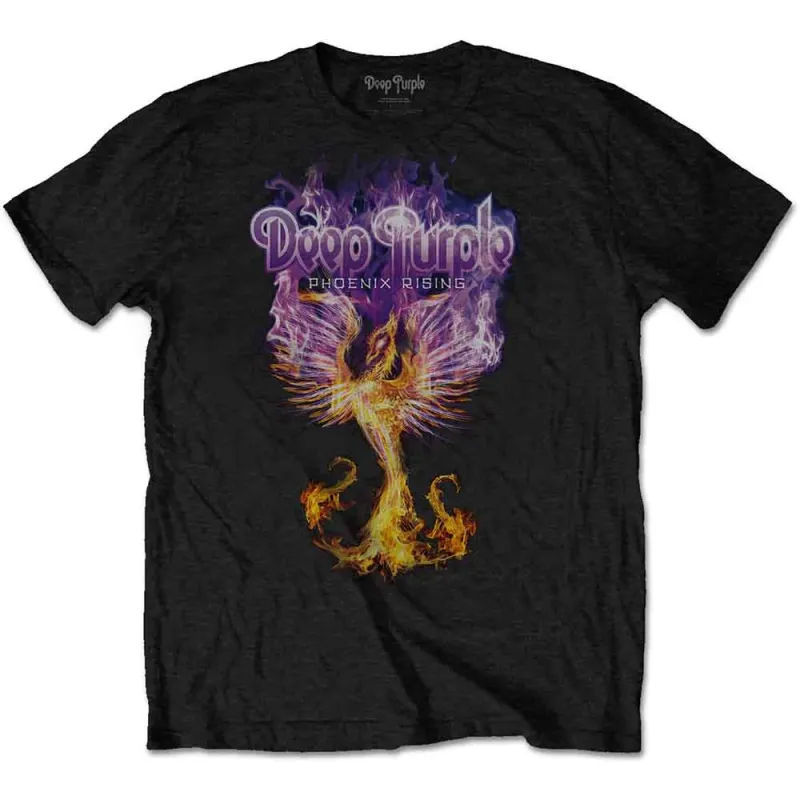 Deep Purple Phoenix Rising T Shirt made by Paradiso Clothing