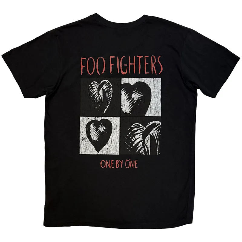Foo Fighters Unisex Premium Carbon T-Shirt: One By One (Black) (Back Print) made by Paradiso Clothing